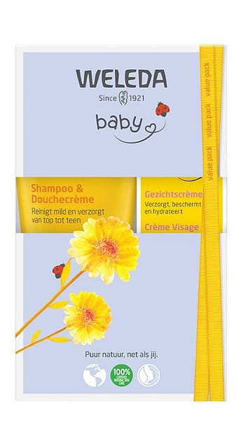 Voordeelset Babyshampoo & Douchecrème en Gezichtscrème 