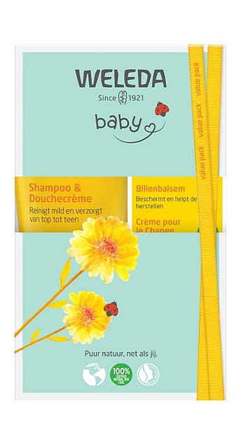 Voordeelset Babyshampoo & Douchecrème en Billenbalsem