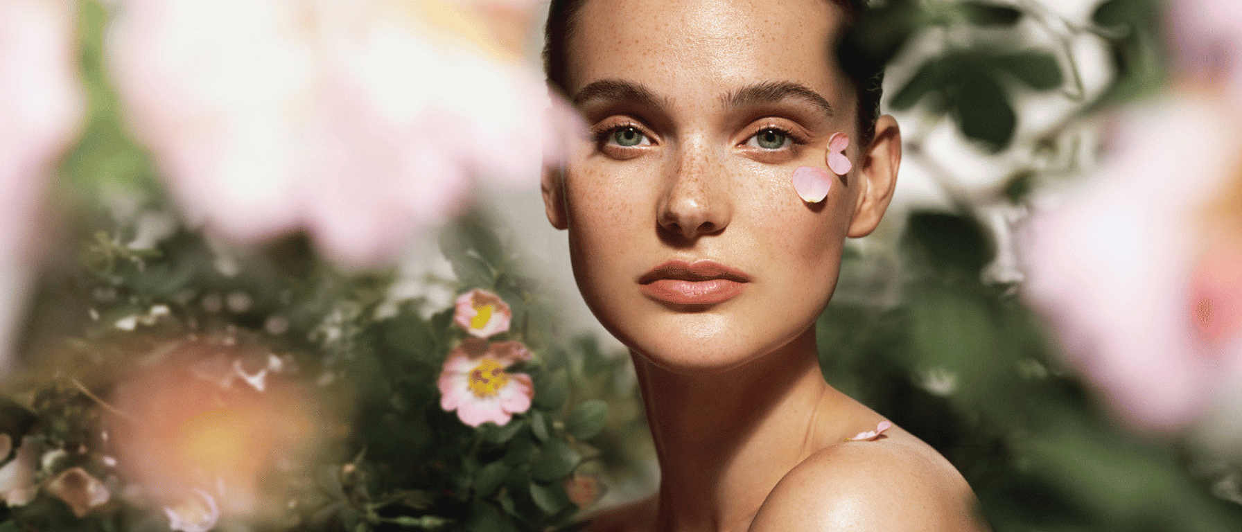 bloemen en vrouw