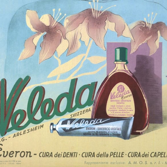 Historical Weleda advertising poster