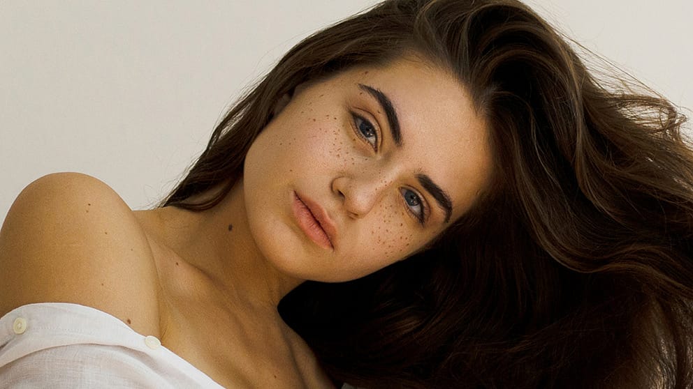 woman with brown long hair